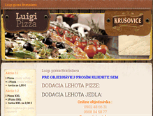 Tablet Screenshot of luigipizza.sk